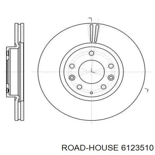 61235.10 Road House тормозные диски