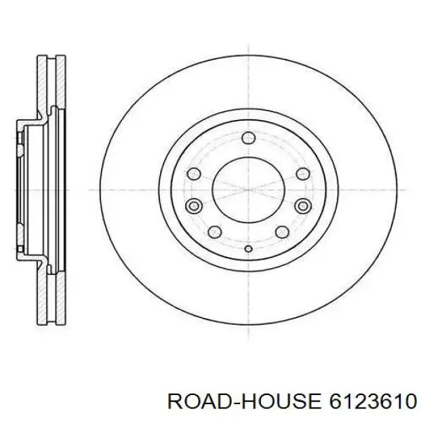 Передние тормозные диски 6123610 Road House