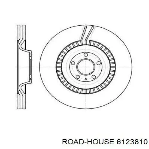 Передние тормозные диски 6123810 Road House