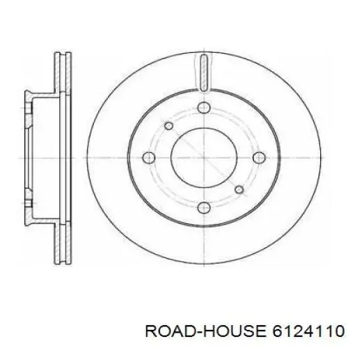 Передние тормозные диски 6124110 Road House