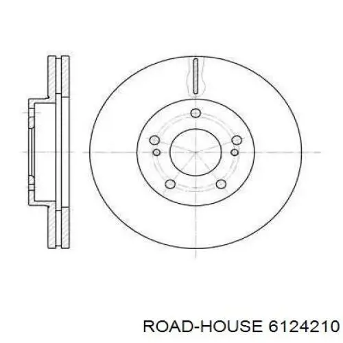 Передние тормозные диски 6124210 Road House