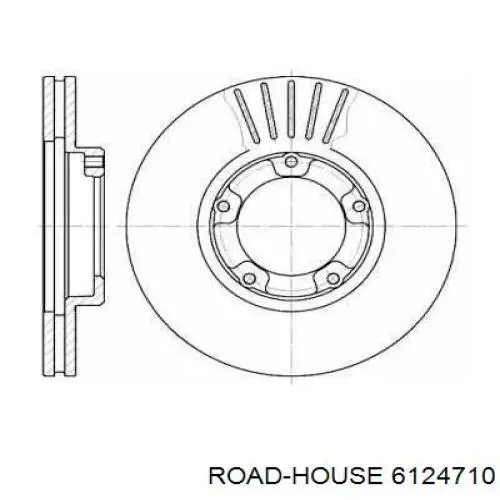 Передние тормозные диски 6124710 Road House