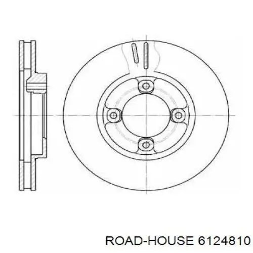 Передние тормозные диски 6124810 Road House