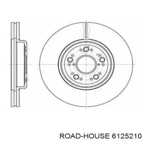 Передние тормозные диски 6125210 Road House