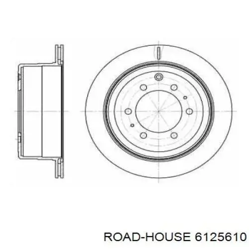 Тормозные диски 6125610 Road House