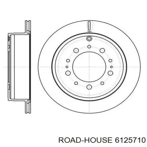 Тормозные диски 6125710 Road House