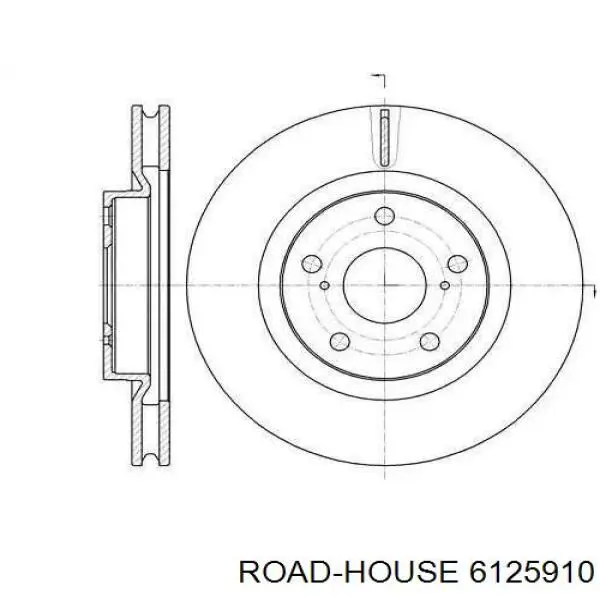 Передние тормозные диски 6125910 Road House