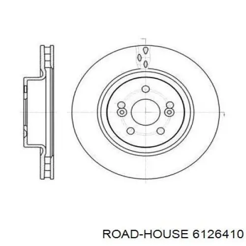 Передние тормозные диски 6126410 Road House