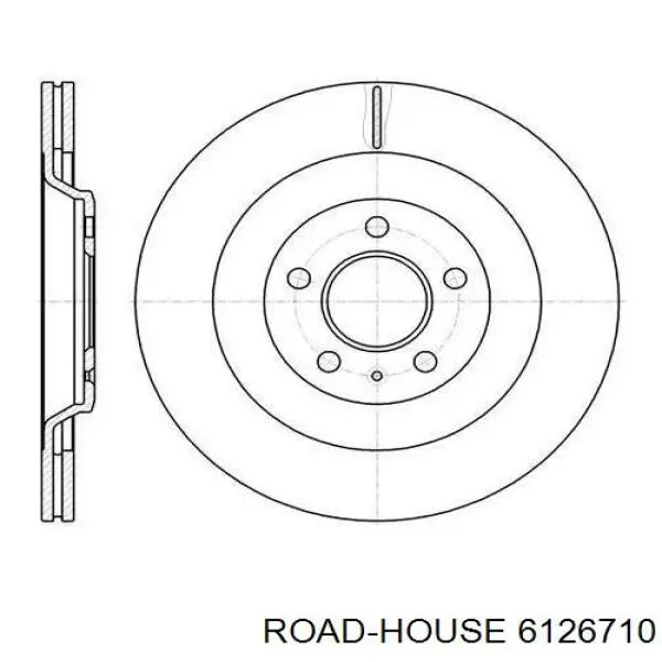 Тормозные диски 6126710 Road House