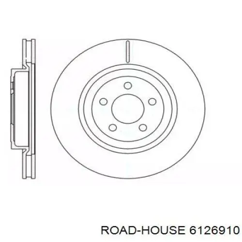 Передние тормозные диски 6126910 Road House