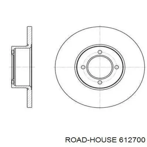 612700 Road House диск тормозной передний