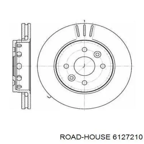 Передние тормозные диски 6127210 Road House