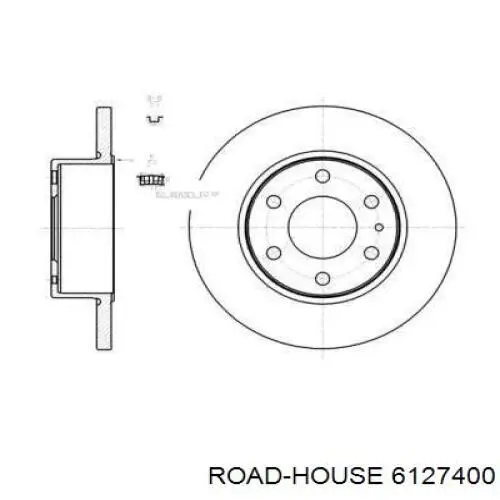 Тормозные диски 6127400 Road House