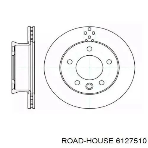 Передние тормозные диски 6127510 Road House