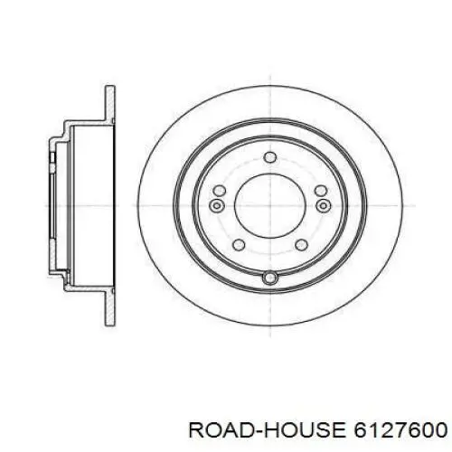 6127600 Road House диск тормозной задний