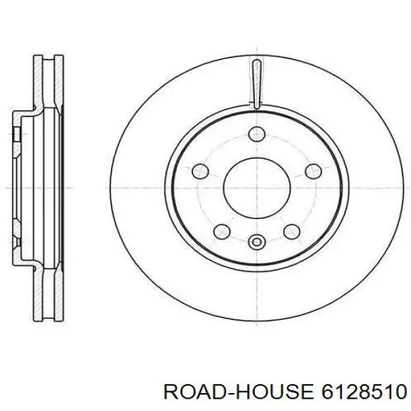 Передние тормозные диски 6128510 Road House