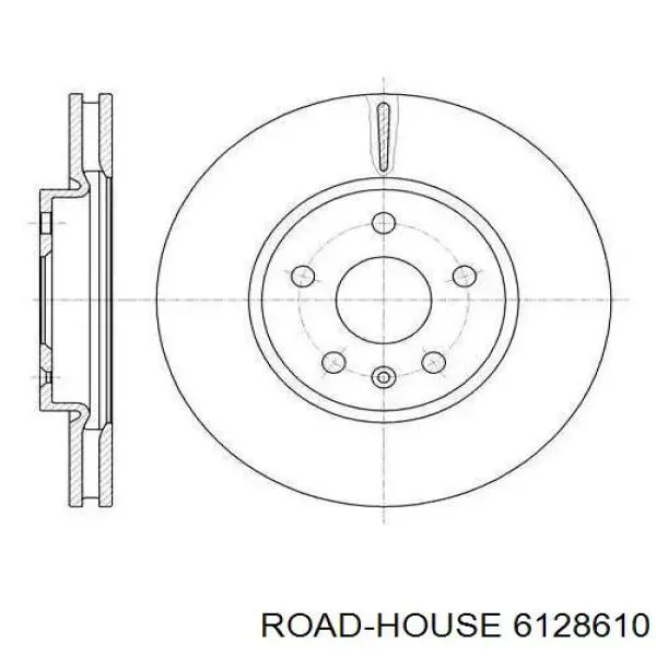 Передние тормозные диски 6128610 Road House