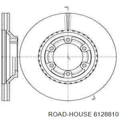 Передние тормозные диски 6128810 Road House