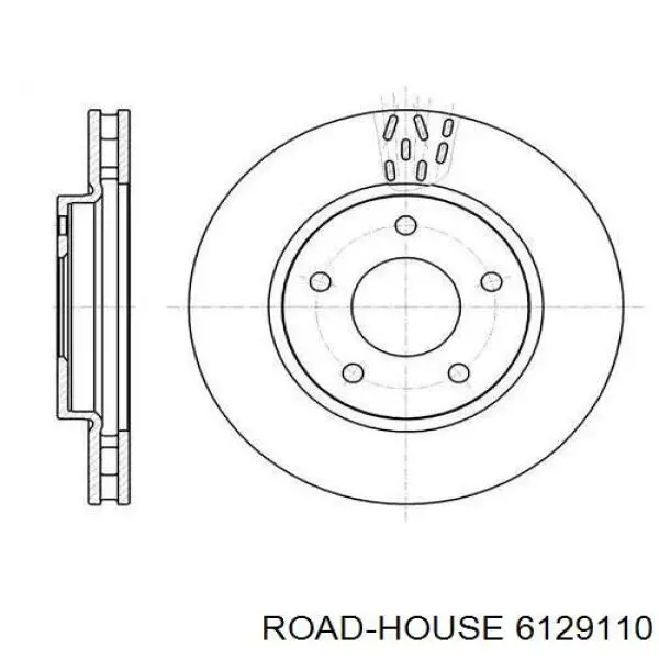 Передние тормозные диски 6129110 Road House