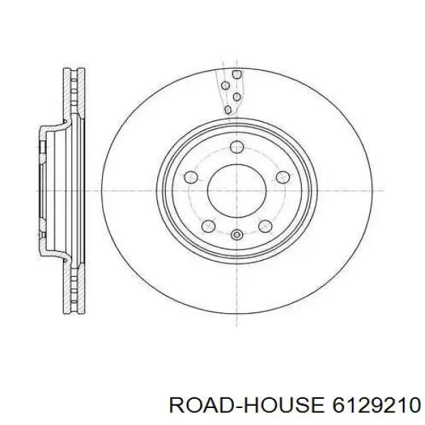 Передние тормозные диски 6129210 Road House