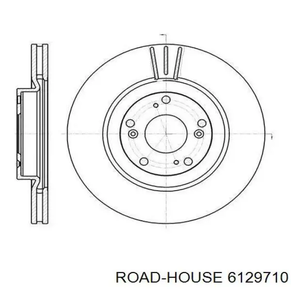 Передние тормозные диски 6129710 Road House