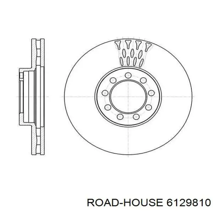6129810 Road House диск тормозной передний