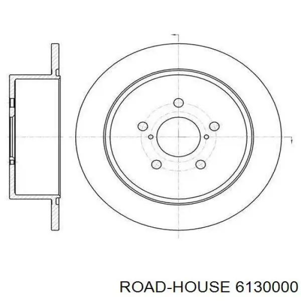 61300.00 Road House disco do freio traseiro