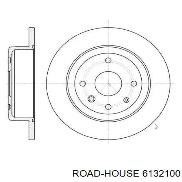 6132100 Road House disco do freio traseiro