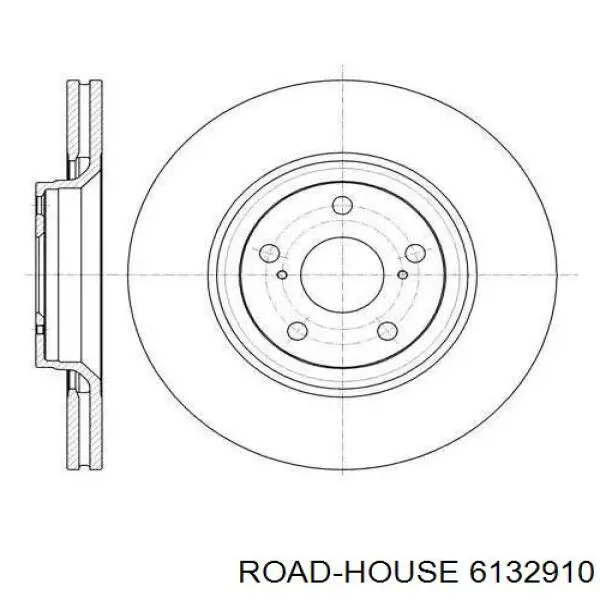 6132910 Road House disco do freio dianteiro