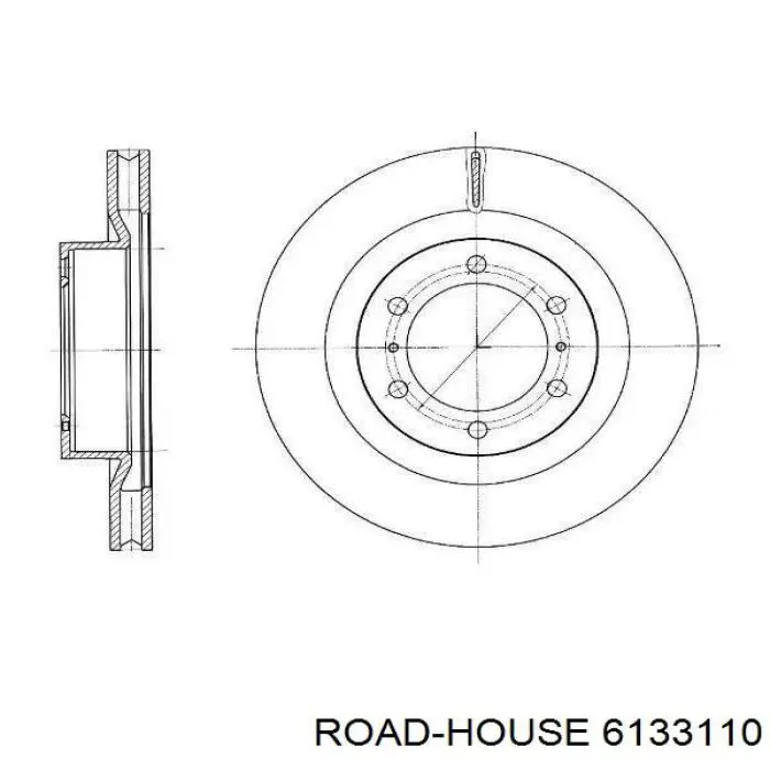 Передние тормозные диски 6133110 Road House