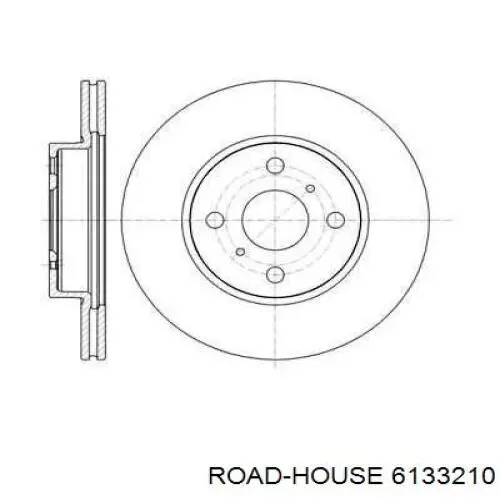 Передние тормозные диски 6133210 Road House