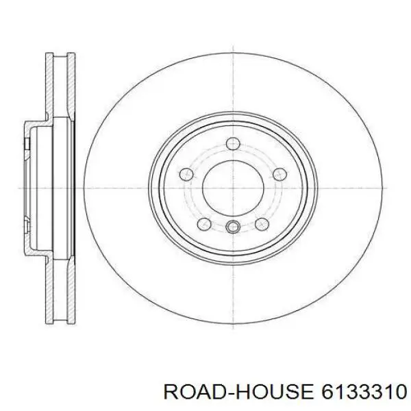 6133310 Road House disco do freio dianteiro