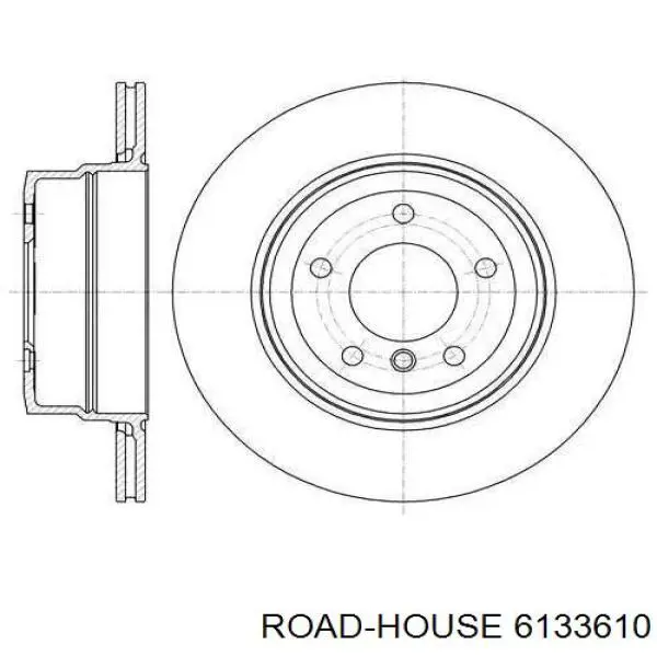 6133610 Road House disco do freio traseiro