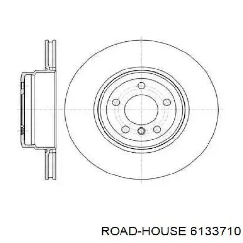 6133710 Road House disco do freio traseiro