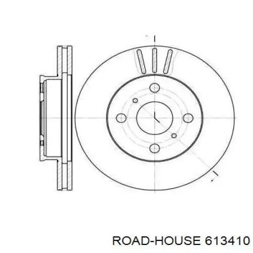 Передние тормозные диски 613410 Road House