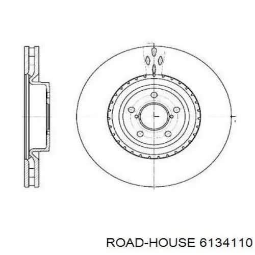 Передние тормозные диски 6134110 Road House