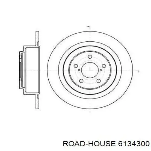 Тормозные диски 6134300 Road House