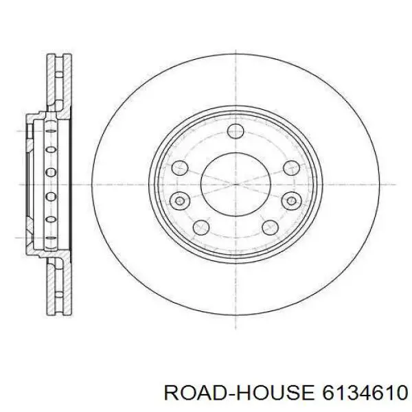 Передние тормозные диски 6134610 Road House