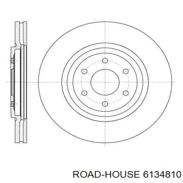 61348.10 Road House disco do freio dianteiro