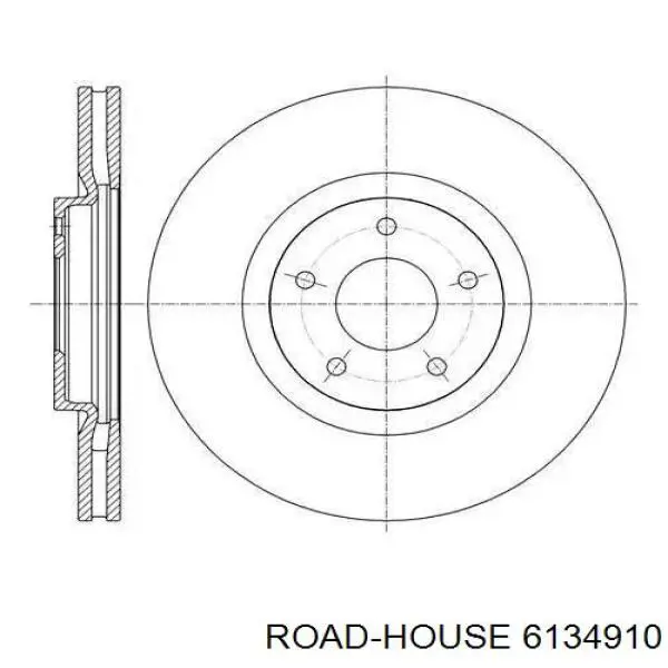 Передние тормозные диски 6134910 Road House