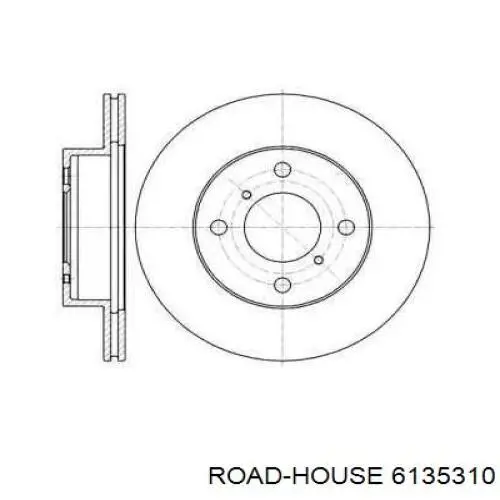 Передние тормозные диски 6135310 Road House