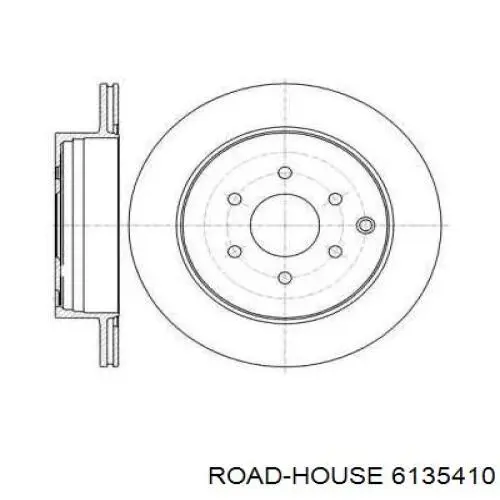 6135410 Road House disco do freio traseiro