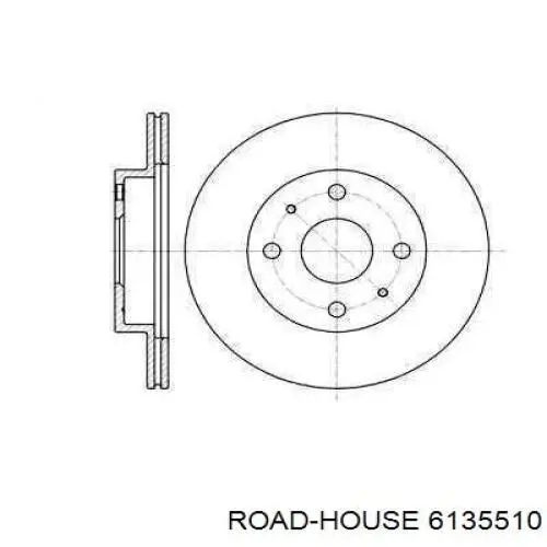 Передние тормозные диски 6135510 Road House