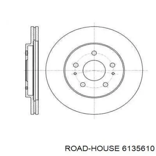 Передние тормозные диски 6135610 Road House