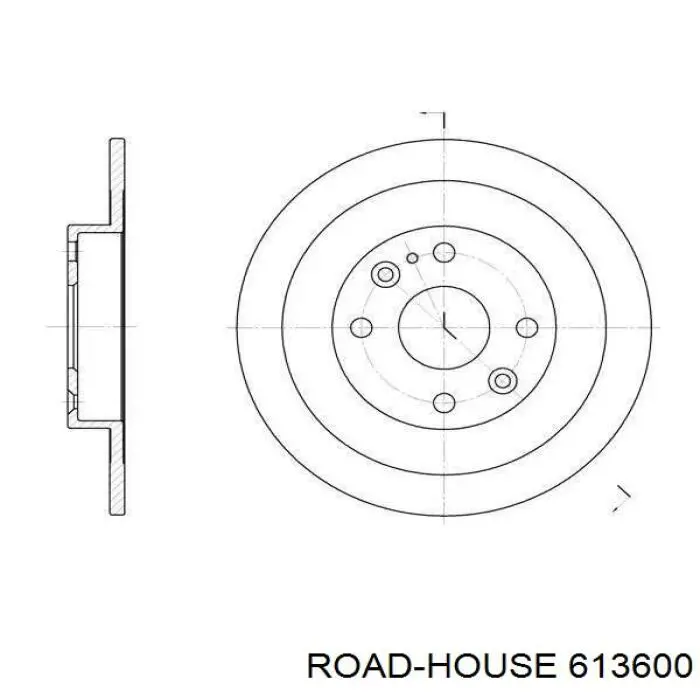 Compre 613600 Road House Disco do freio traseiro