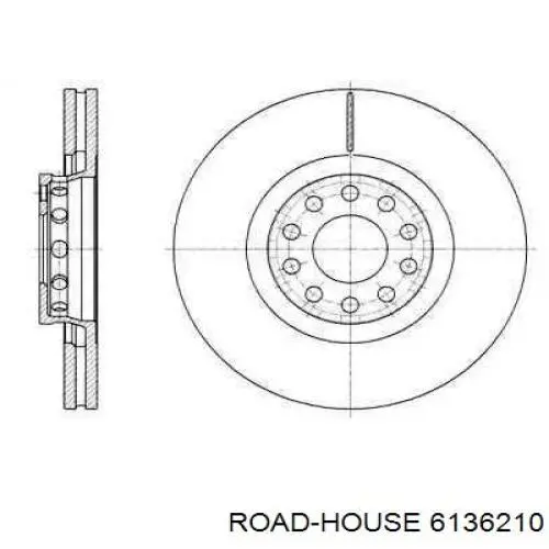 Передние тормозные диски 6136210 Road House