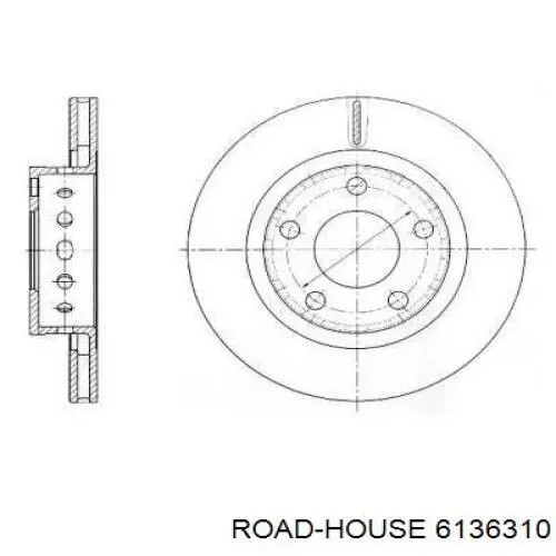 Тормозные диски 6136310 Road House