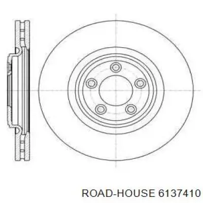 Передние тормозные диски 6137410 Road House