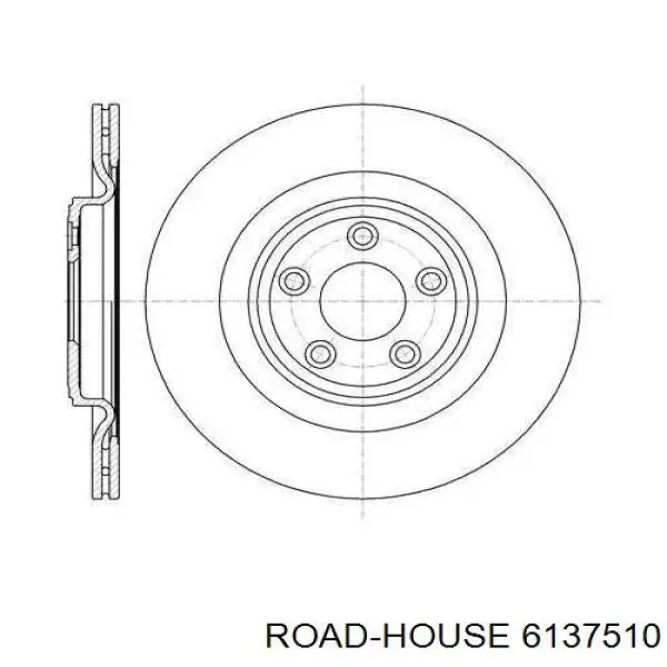 Тормозные диски 6137510 Road House