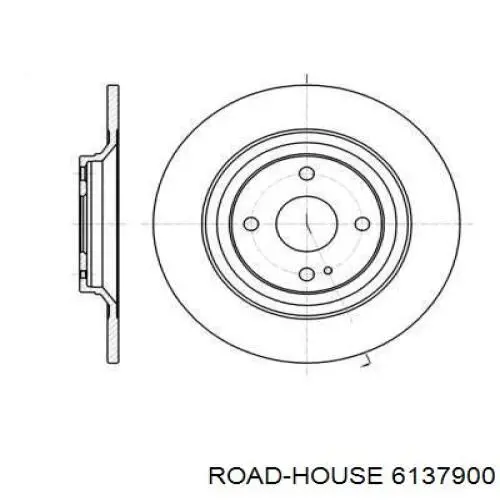 Тормозные диски 6137900 Road House